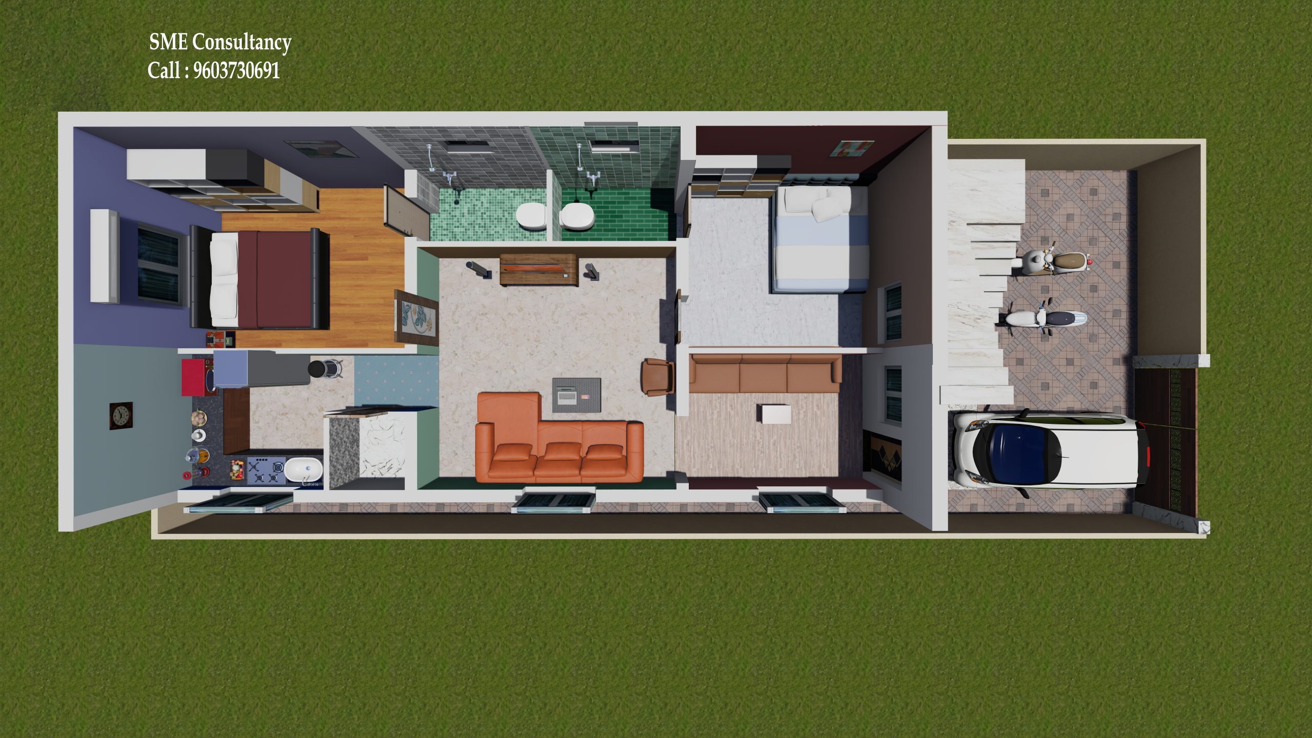 Furnished 3D Floor Plan — SME Consultancy