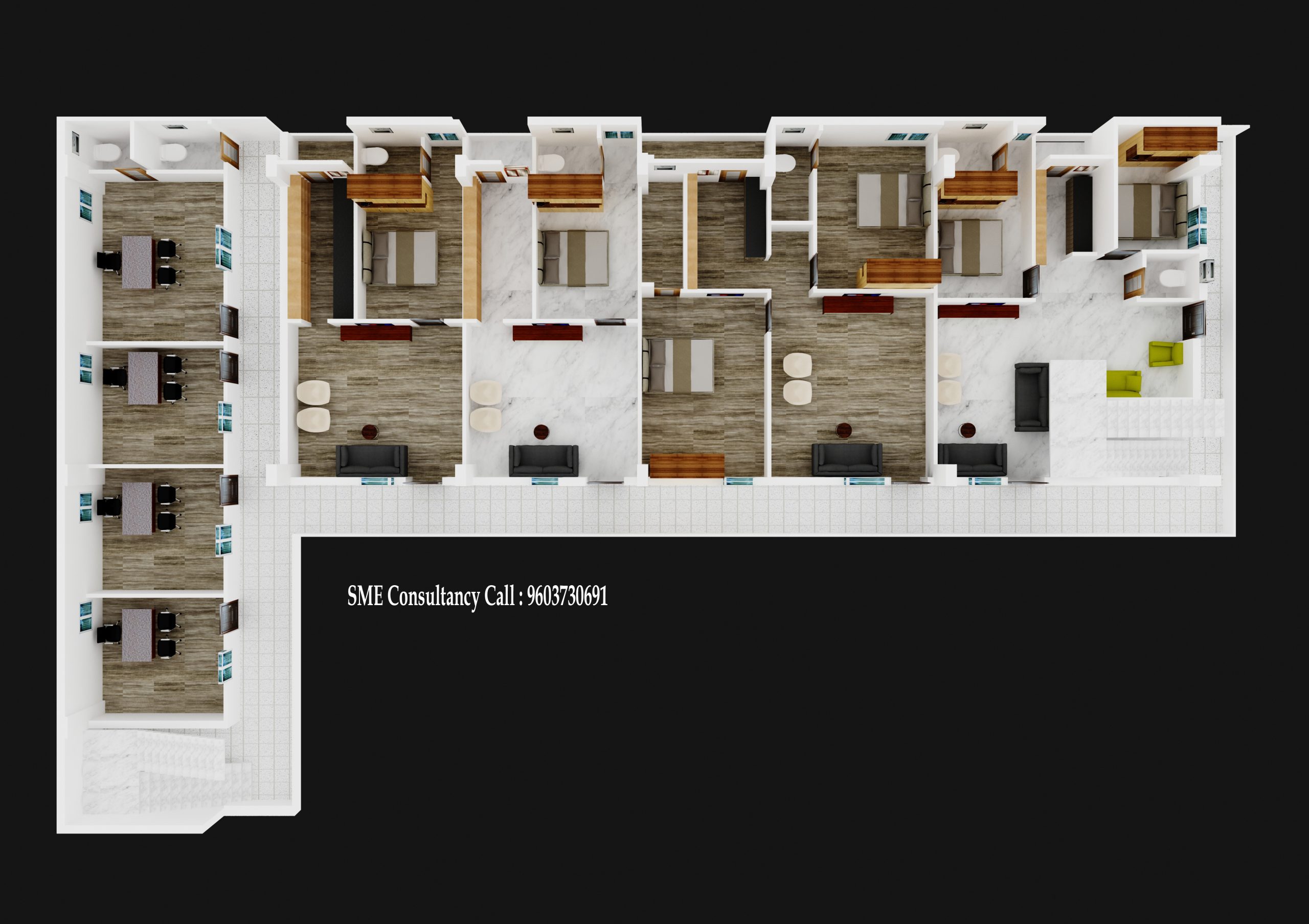 3D Apartment Floor Plan — SME Consultancy