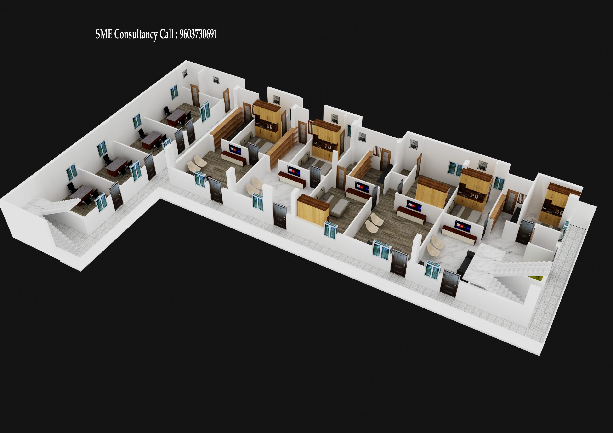 3D Floor Plan — Design 12 — SME Consultancy