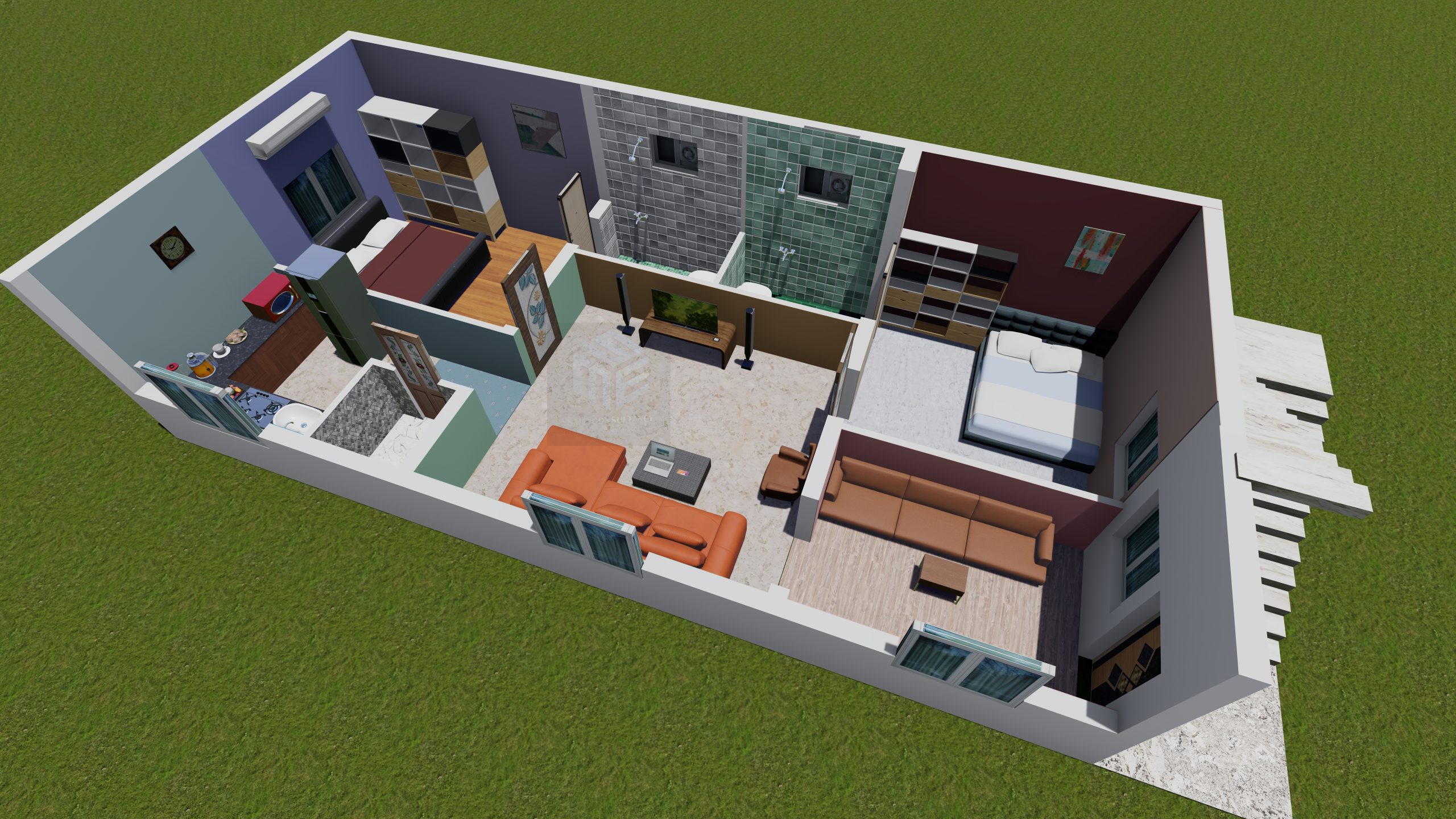 3D Floor Plan — Design 4 — SME Consultancy
