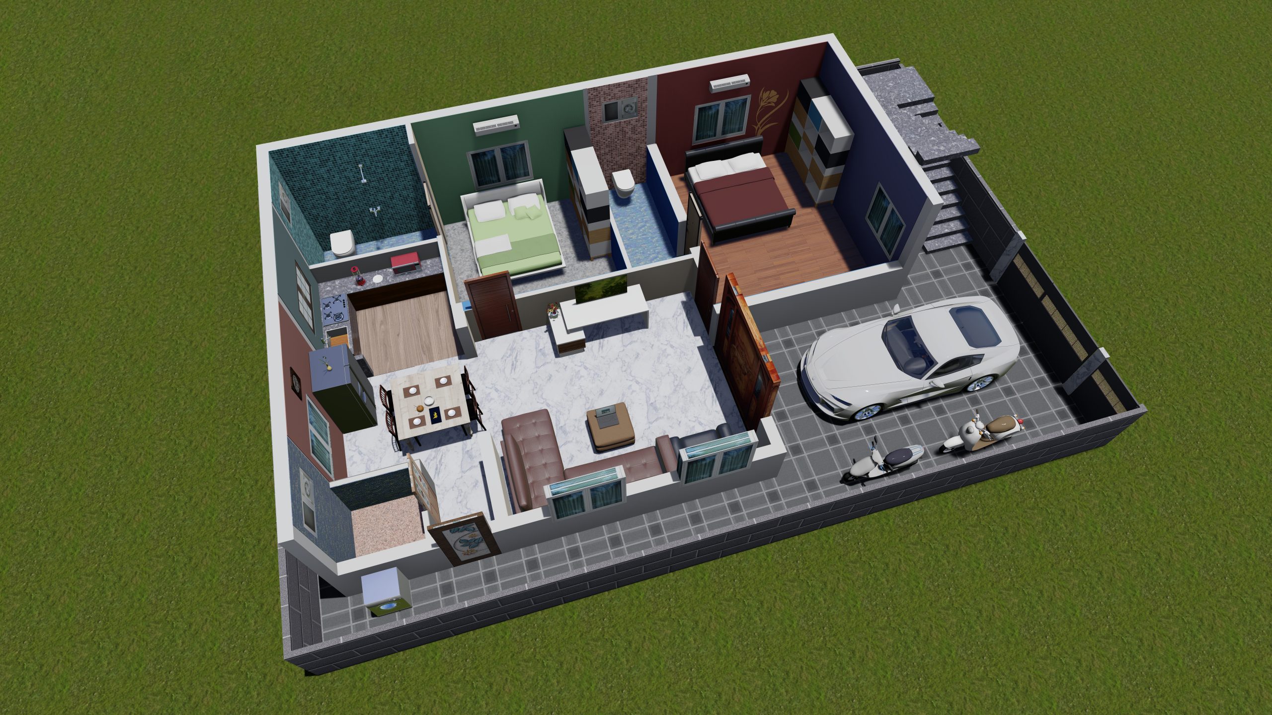 3D Floor Plan — Design 7 — SME Consultancy