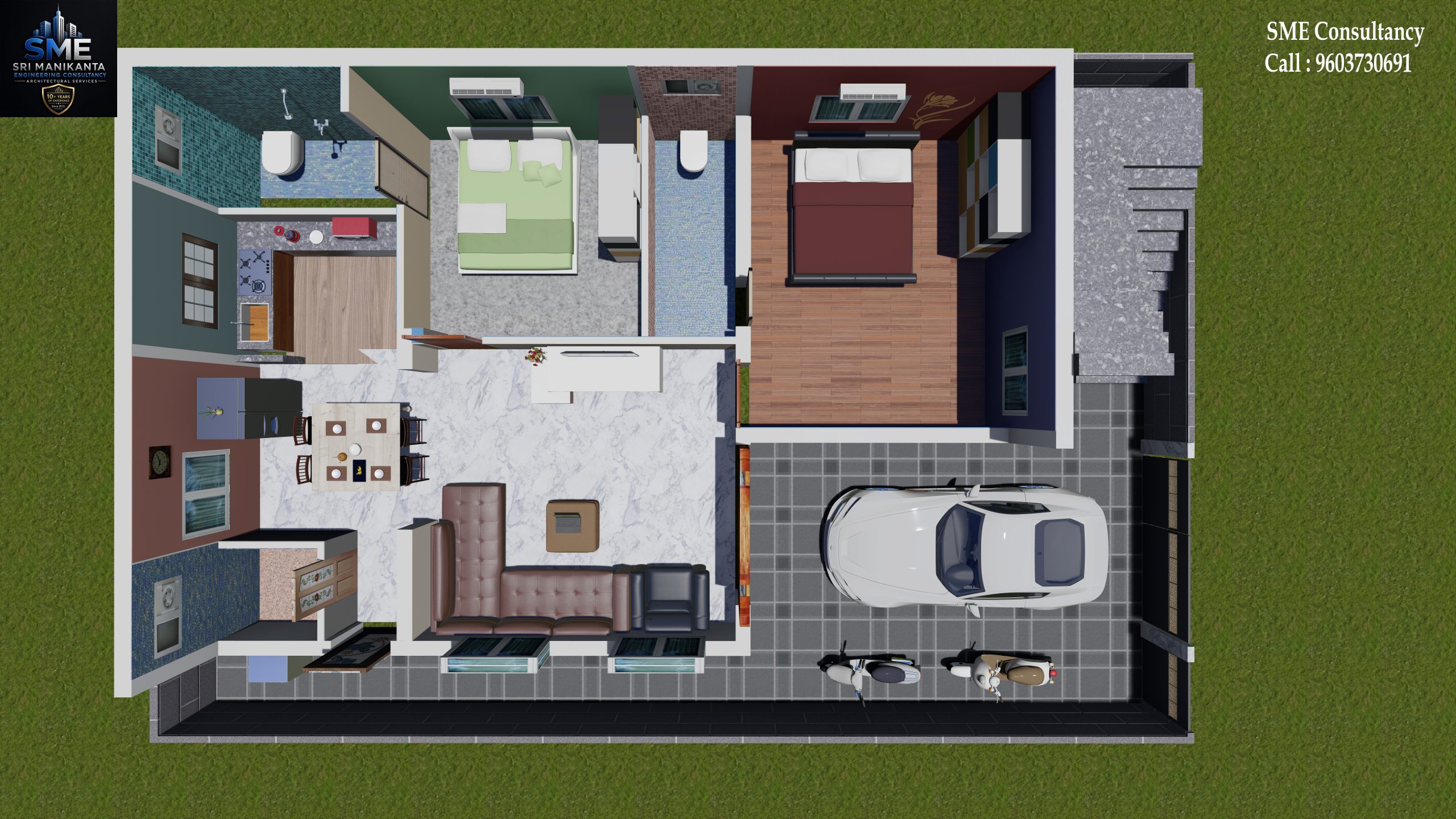 3D Floor Plan — Design 8 — SME Consultancy