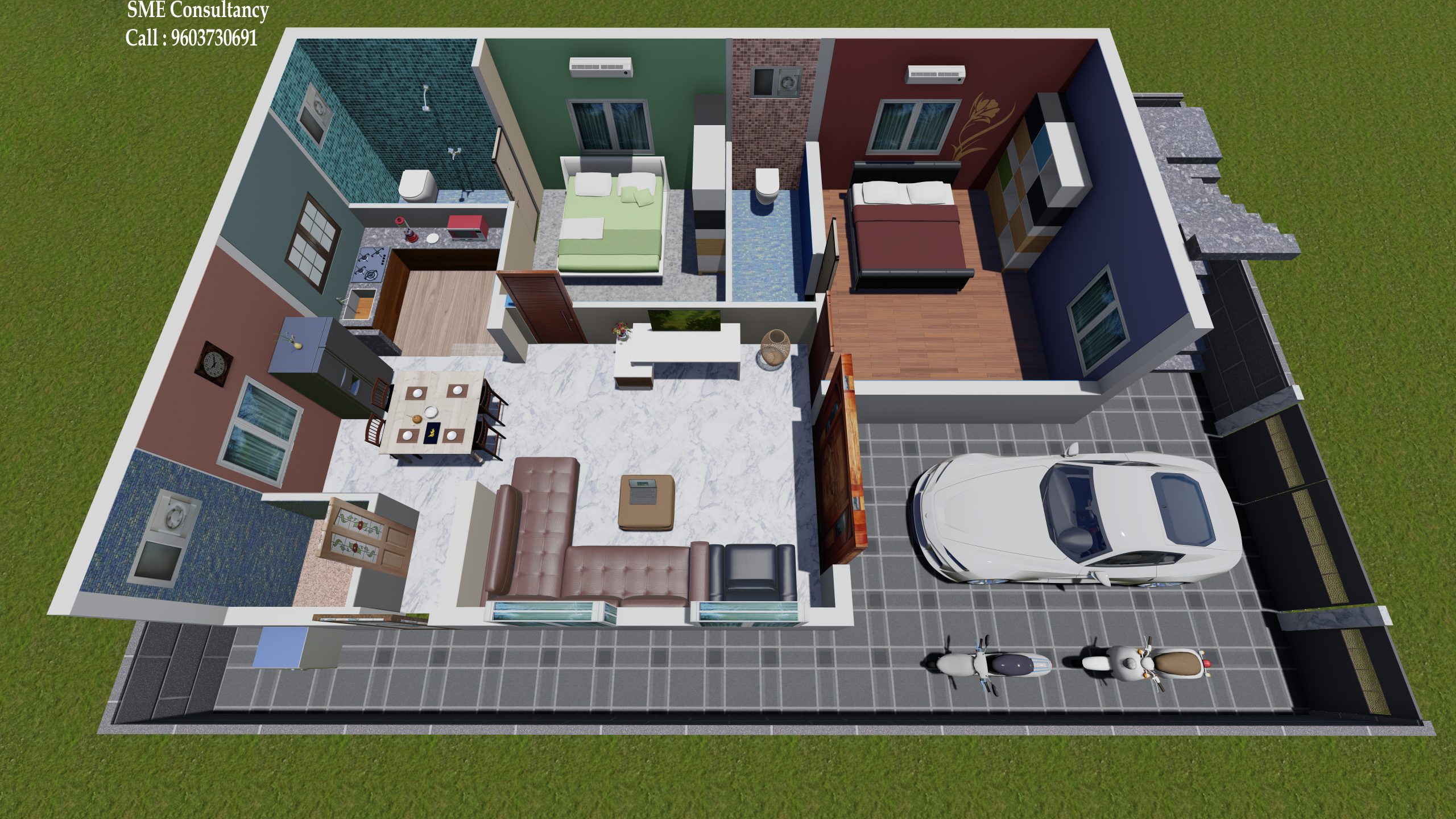 3D Floor Plan — Design 9 — SME Consultancy