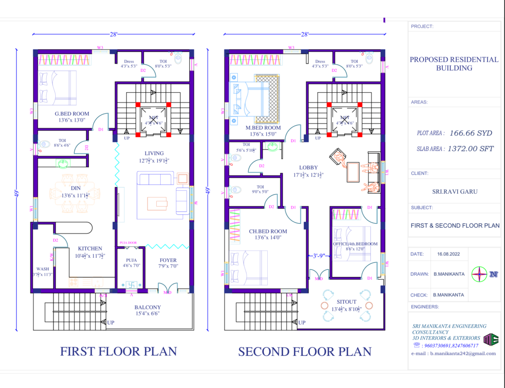 SME Consultancy — First & Second Floor House Plans