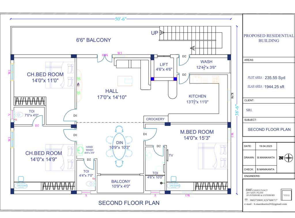 SME Consultancy — Second Floor House Plan