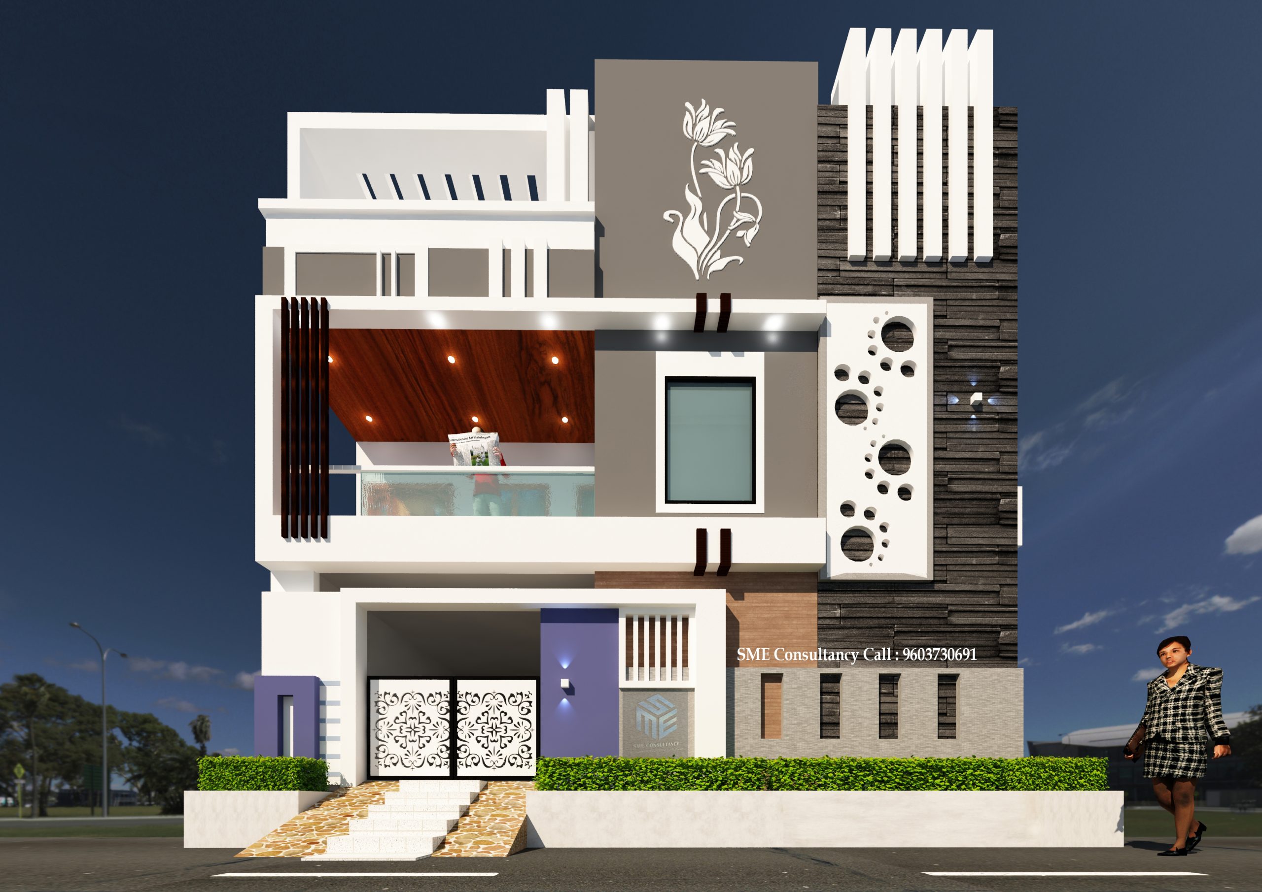 G+1 house elevation — Design 10 — SME Consultancy