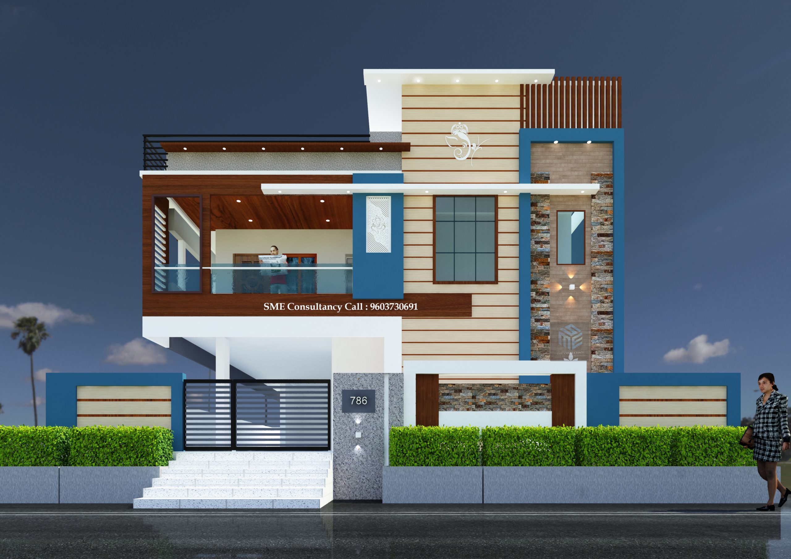 G+1 house elevation — Design 17 — SME Consultancy