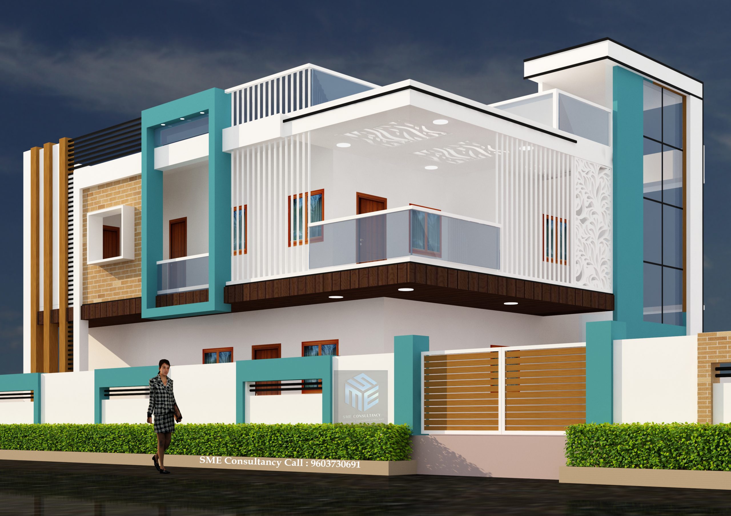 G+1 house elevation — Design 22 — SME Consultancy