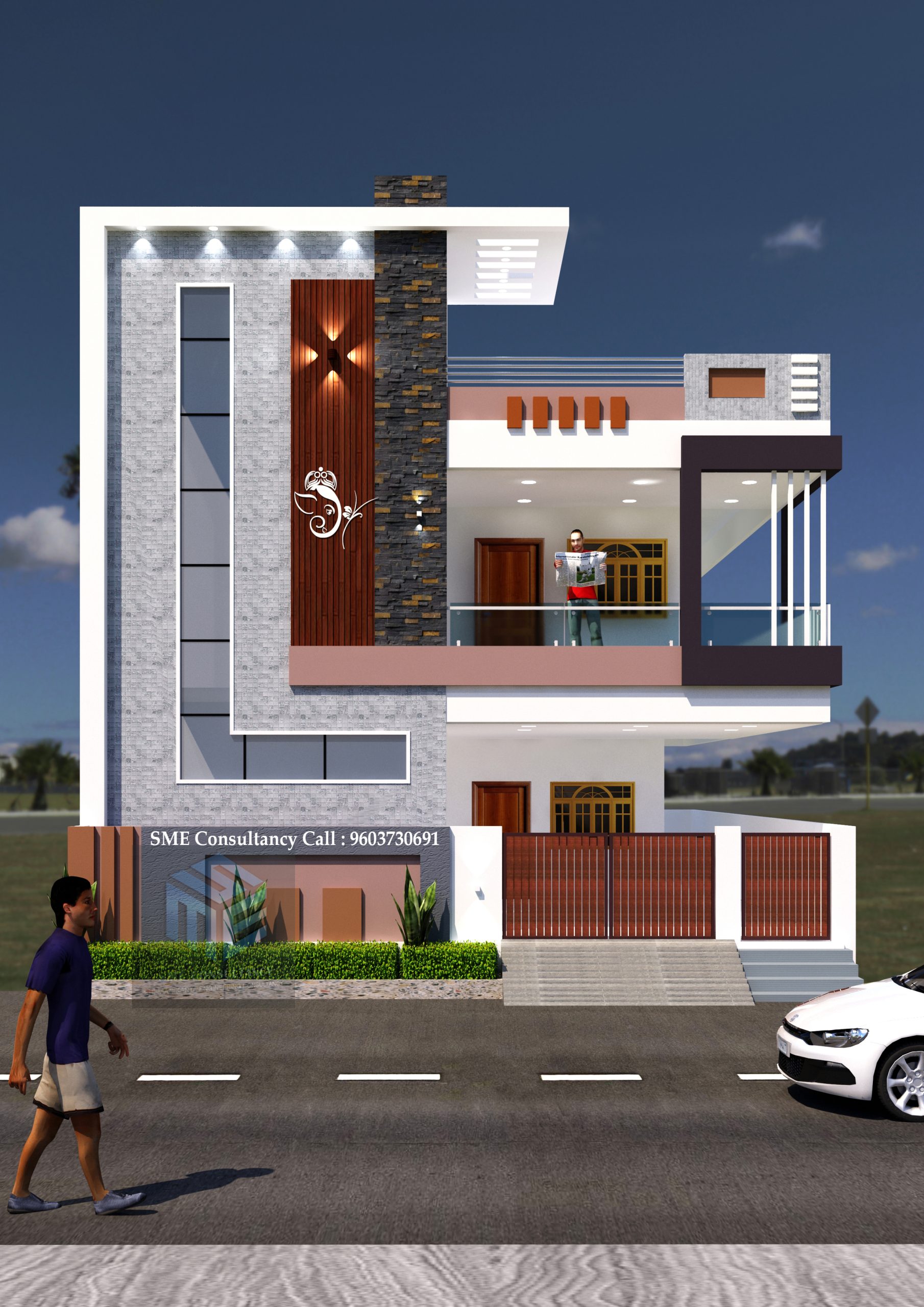 G+1 house elevation — Design 25 — SME Consultancy