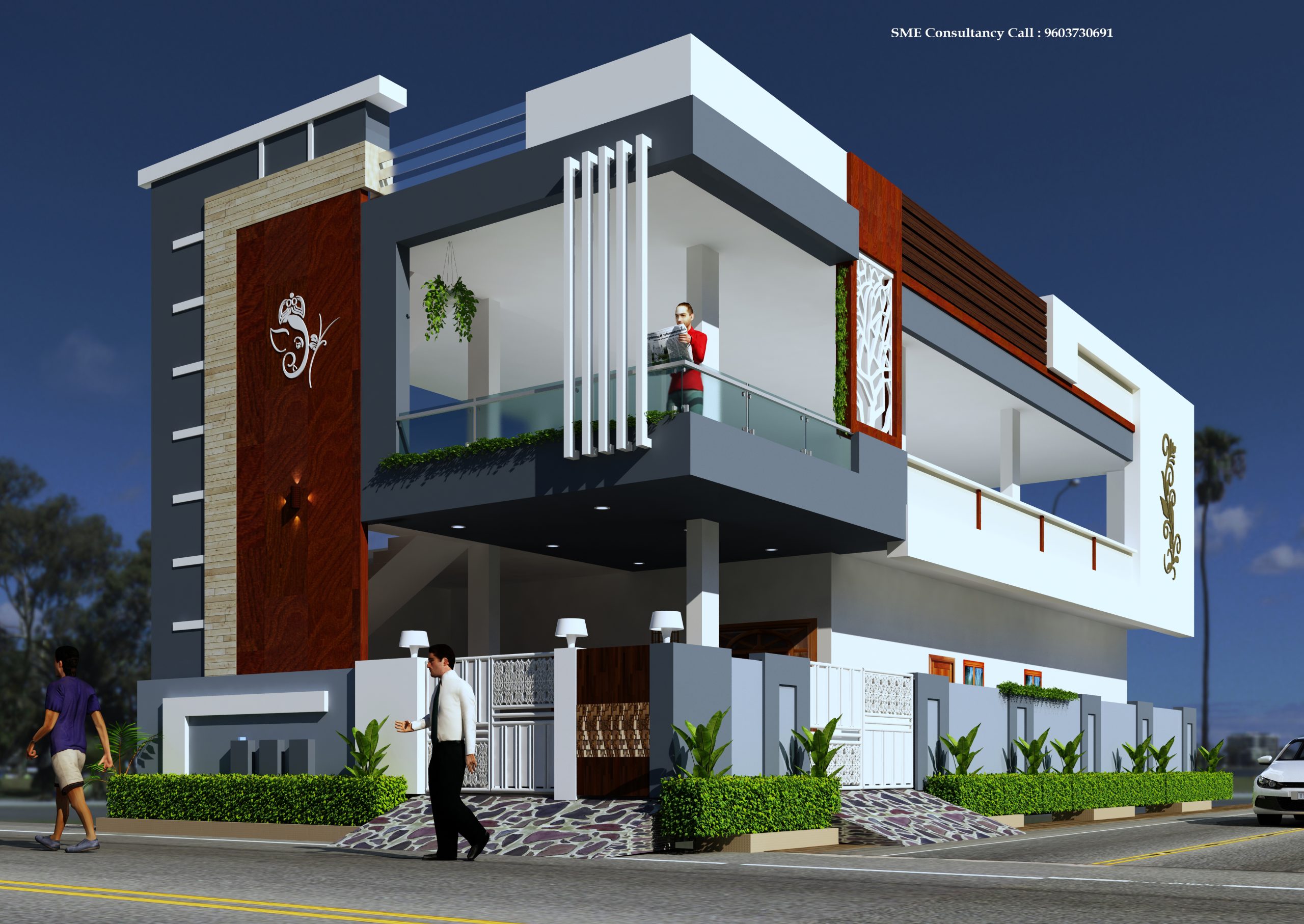 G+1 house elevation — Design 28 — SME Consultancy