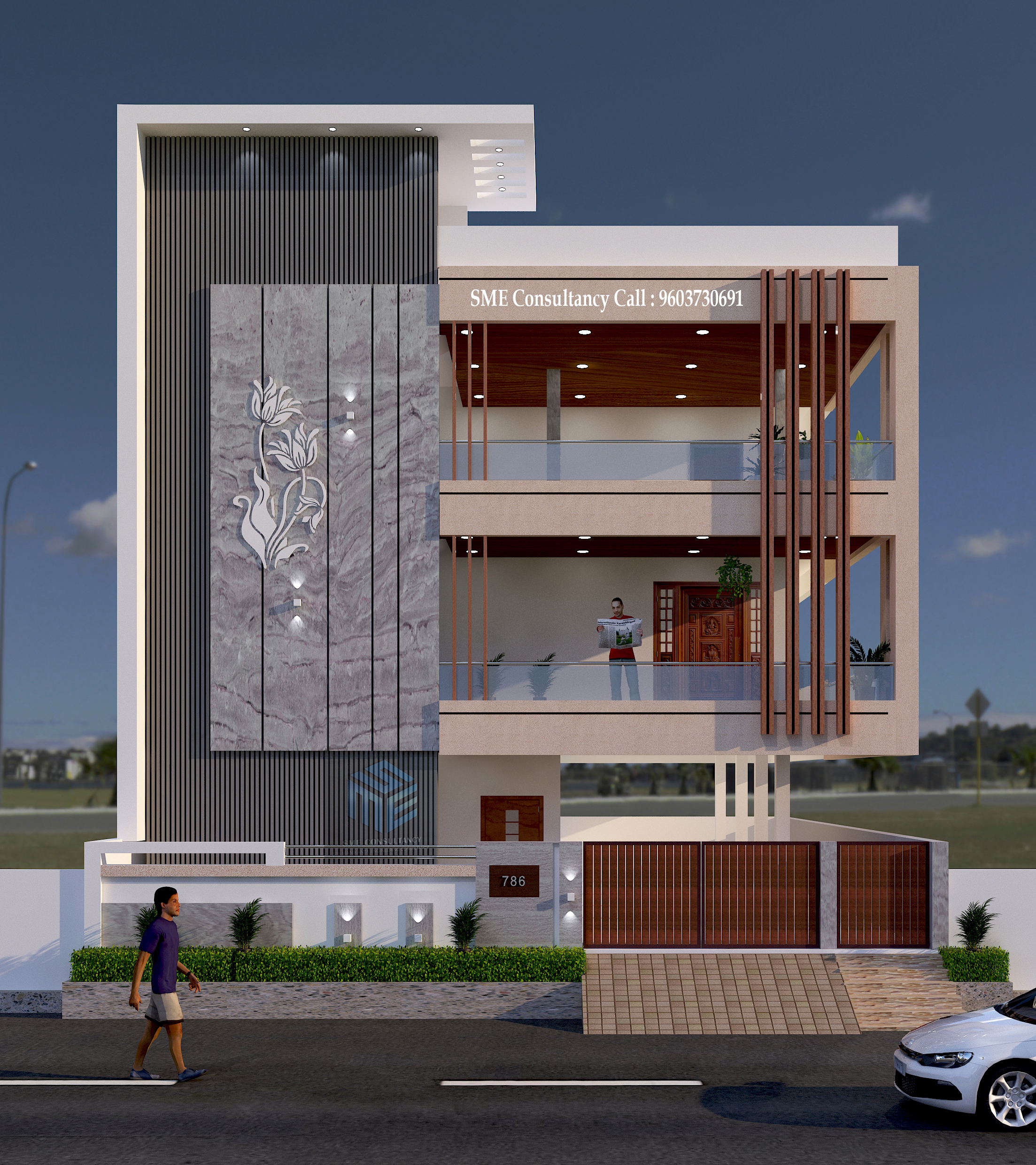 G+2 House Elevation — SME Consultancy