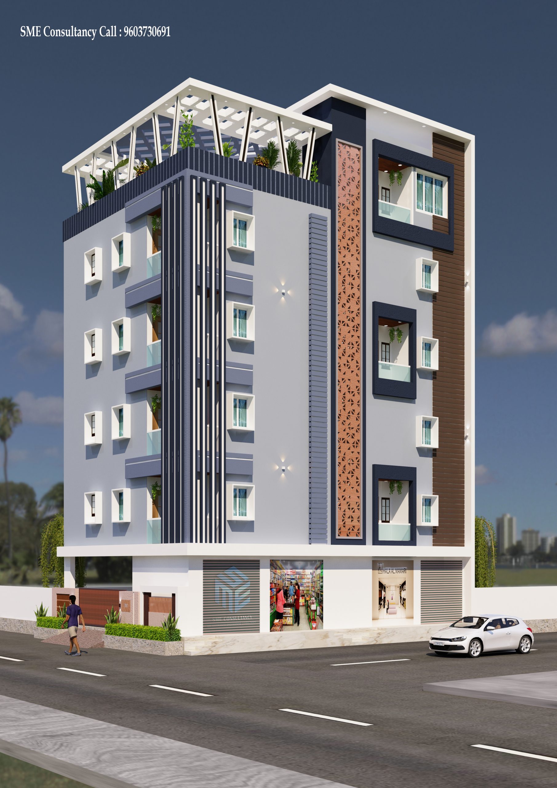 G+3 Building Elevation — SME Consultancy