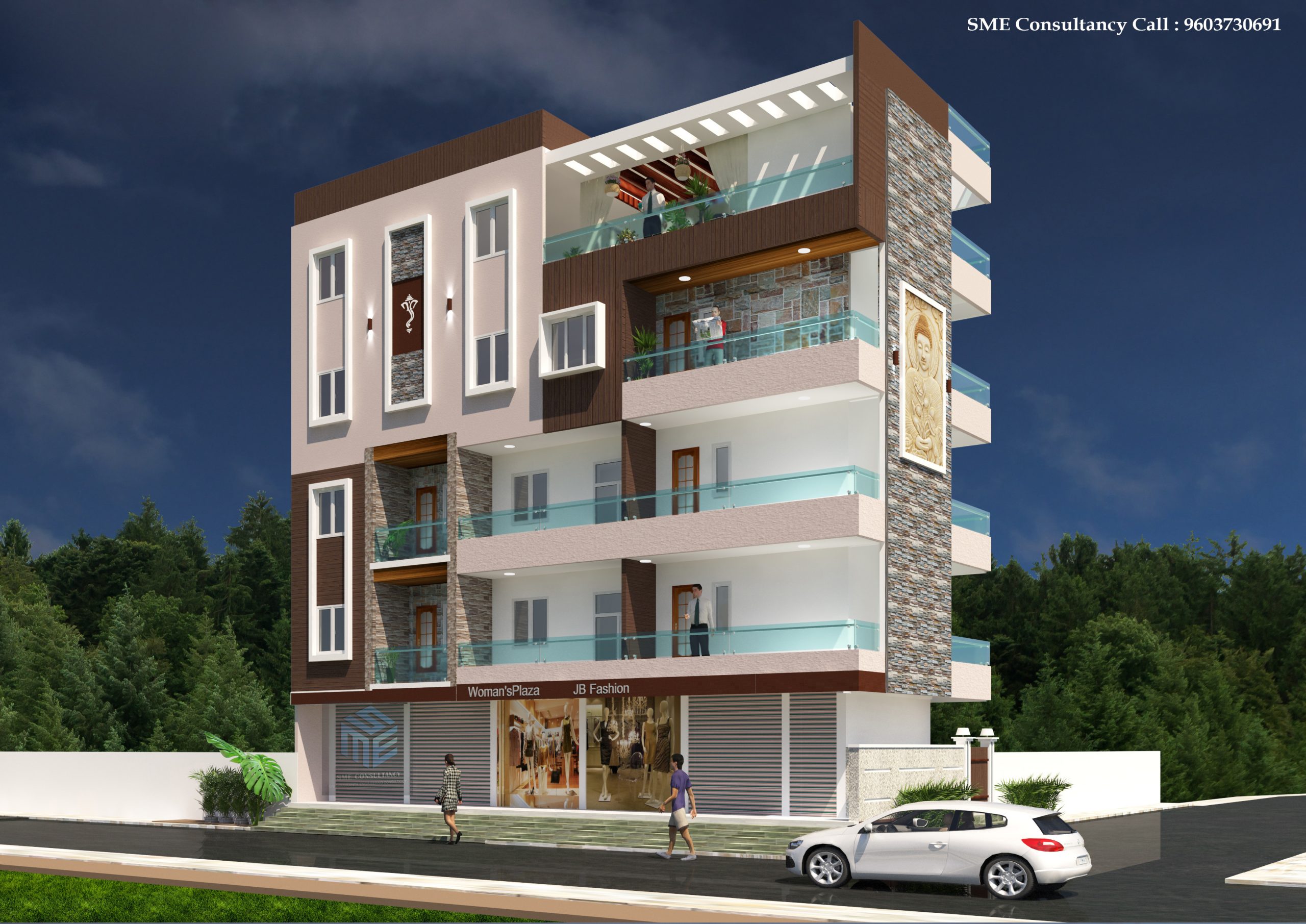 G+4 Building Elevation — SME Consultancy