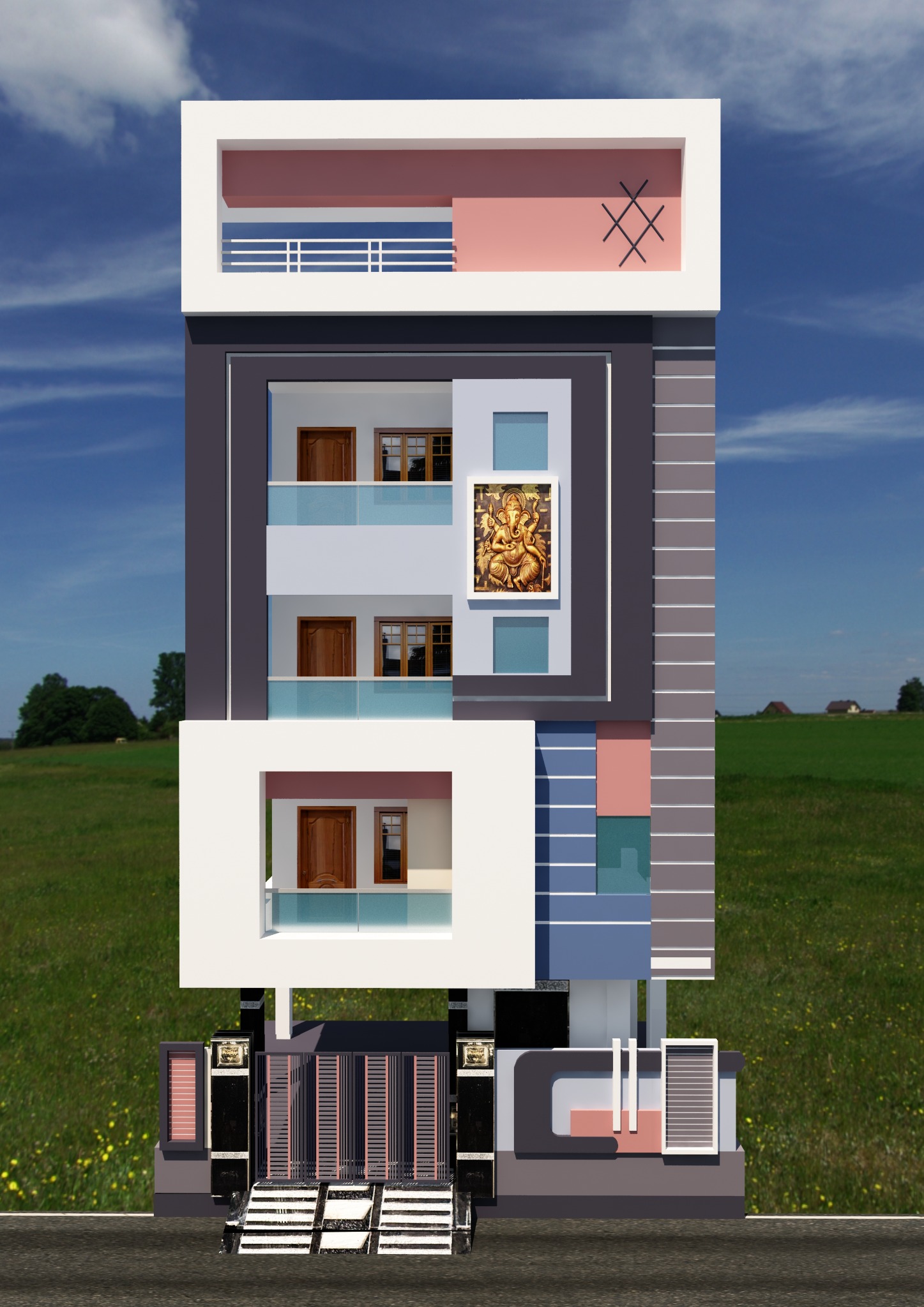 SME Consultancy Modern Vertical Elevation Colours — colour option 1