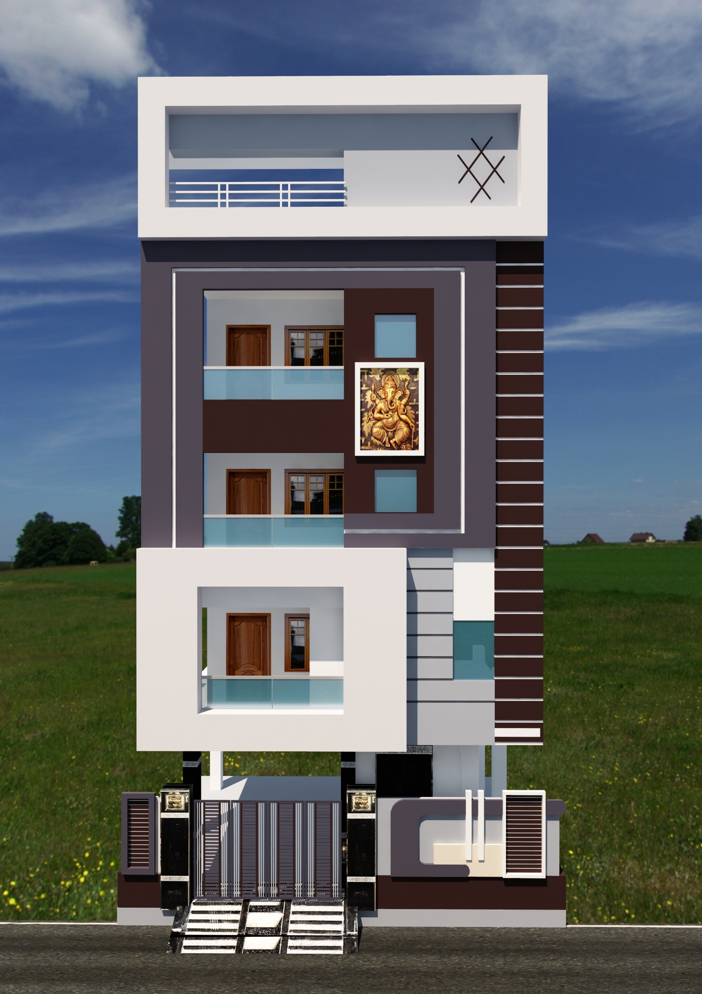 SME Consultancy Modern Vertical Elevation Colours — colour option 3