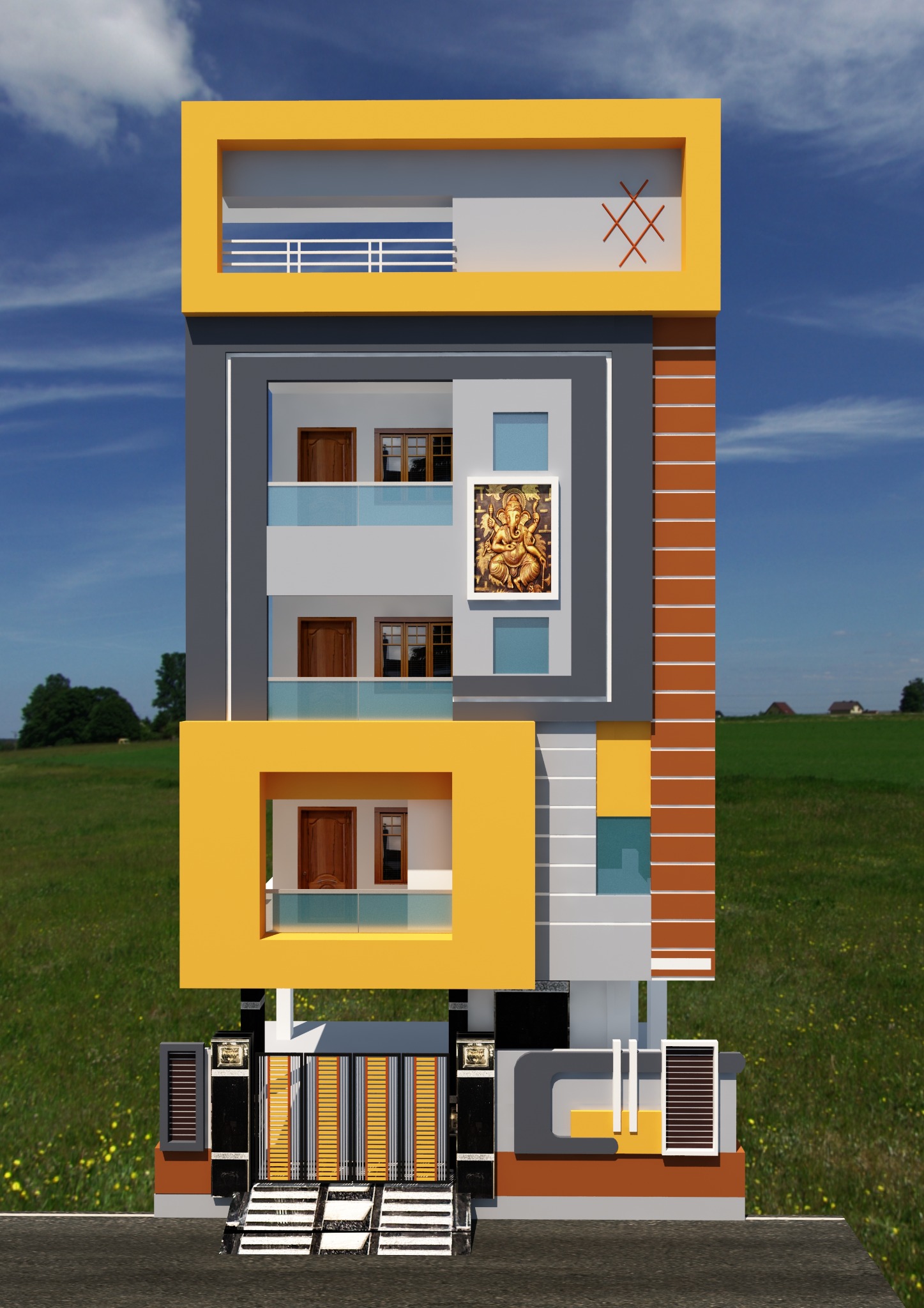 SME Consultancy Modern Vertical Elevation Colours — colour option 4