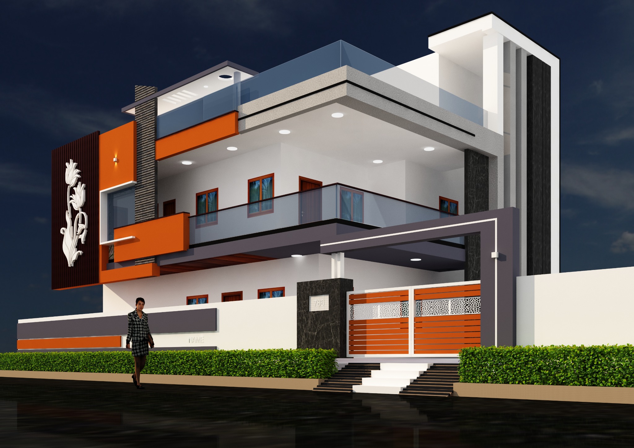 Contemporary House Elevation — SME Consultancy