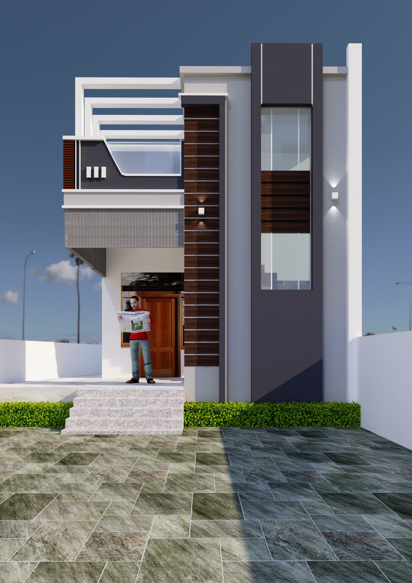 Narrow-Front House Elevation — SME Consultancy